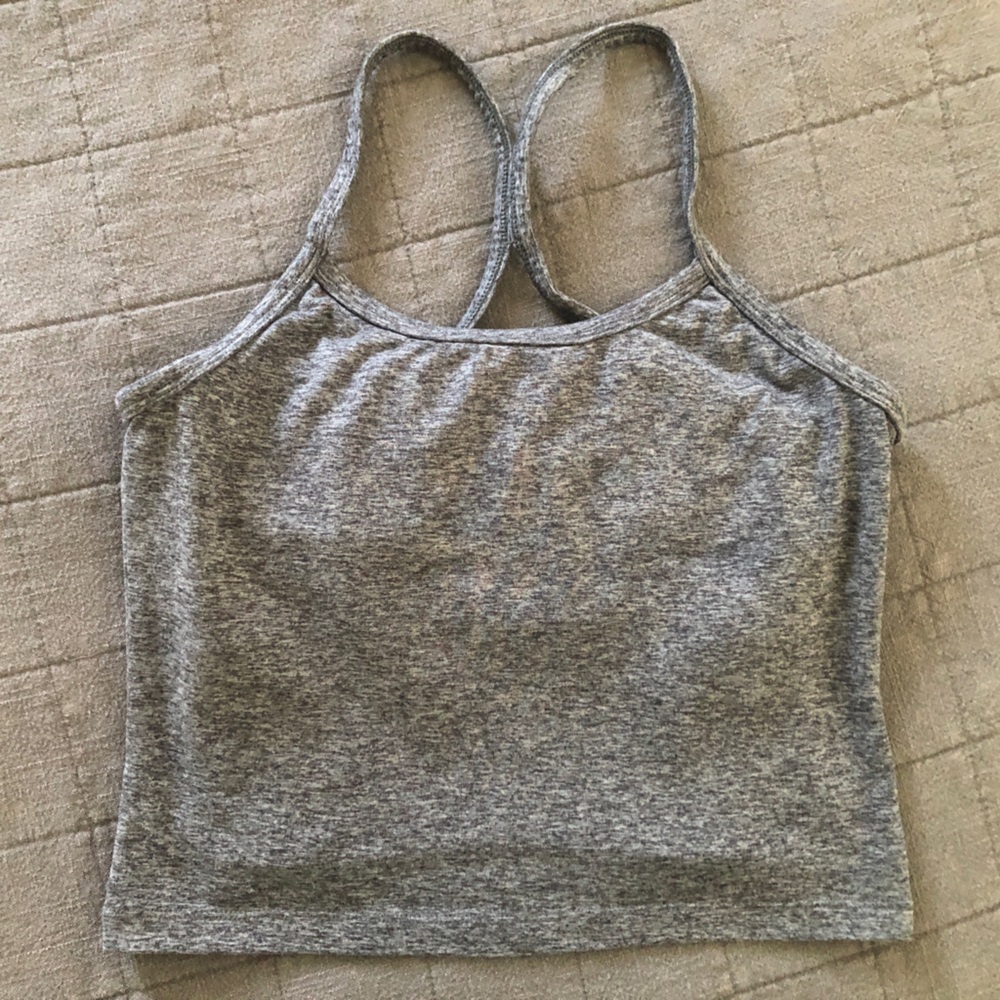Kyodan Cropped Gray Athletic Tank